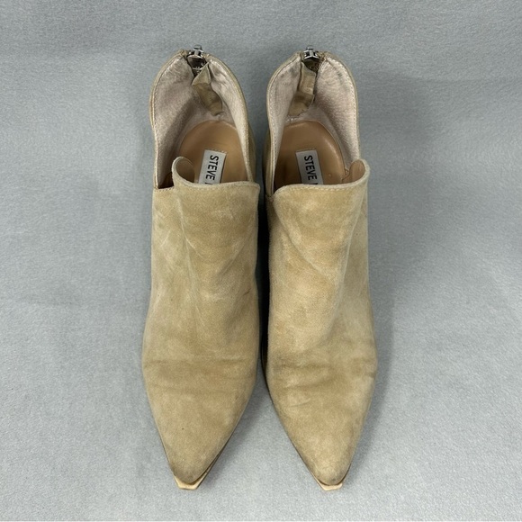 Steve Madden Boots Womens Size 9M Suede Pointed Toe Block Heel V Cut Booties - Picture 4 of 12